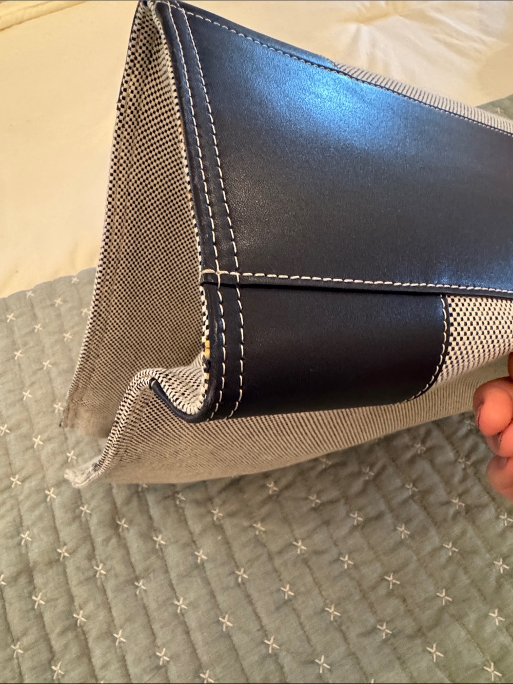 EUC Tory Burch Limited Edition Ella Colorblock Tote - Picture 7 of 16